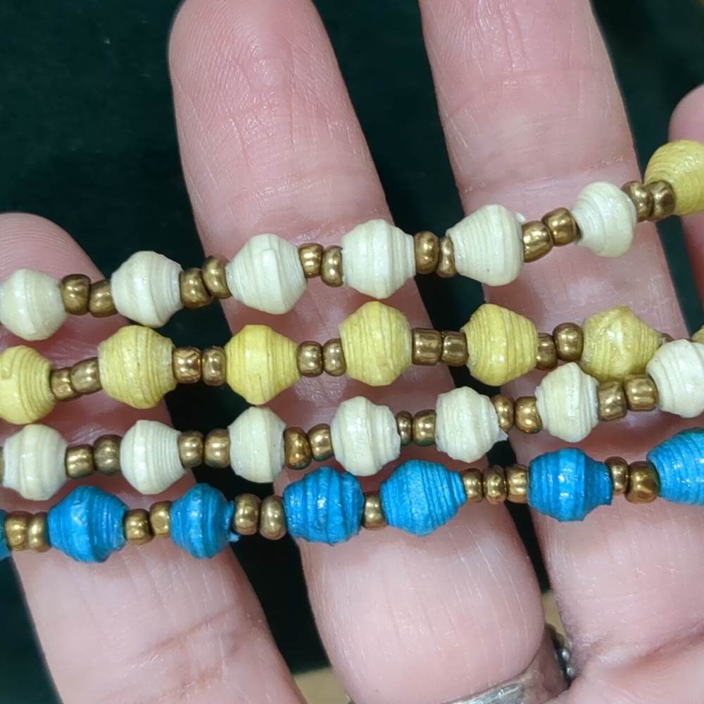 3 For $25 Elegant Multicolor Beaded Necklace Long - Picture 3 of 7